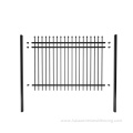 front yard metal barred panel fencing